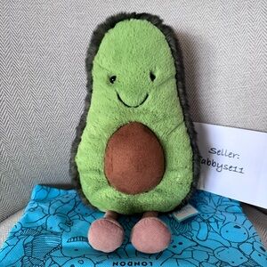 Jellycat Medium Amuseables Avocado Plush Toy NWT Authentic With Dust Bag A2A